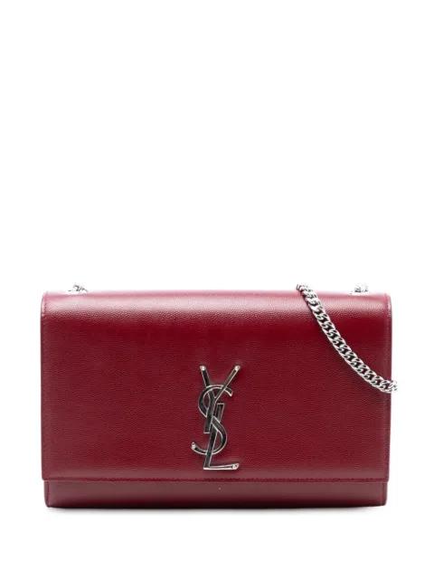 2018 Medium Grain De Poudre Monogram Kate crossbody bag by SAINT LAURENT 