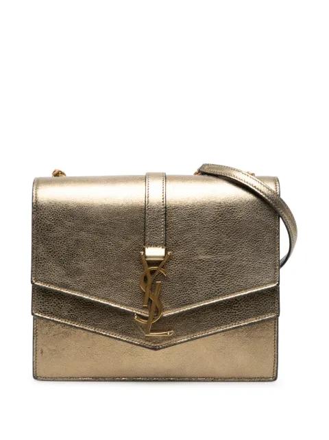 2018 Medium Metallic Leather Monogram Sulpice crossbody bag by SAINT LAURENT 
