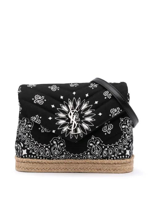 2018 Toy Matelasse Cotton Bandana Print Monogram LouLou crossbody bag by SAINT LAURENT 
