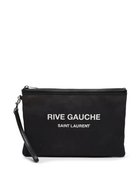 2019 Canvas Rive Gauche clutch bag by SAINT LAURENT 