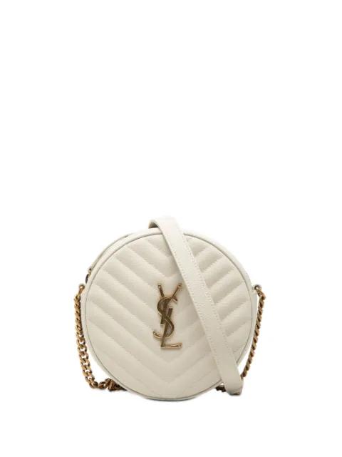 2019 Grain De Poudre Chevron Round Vinyle Camera Bag crossbody bag by SAINT LAURENT 
