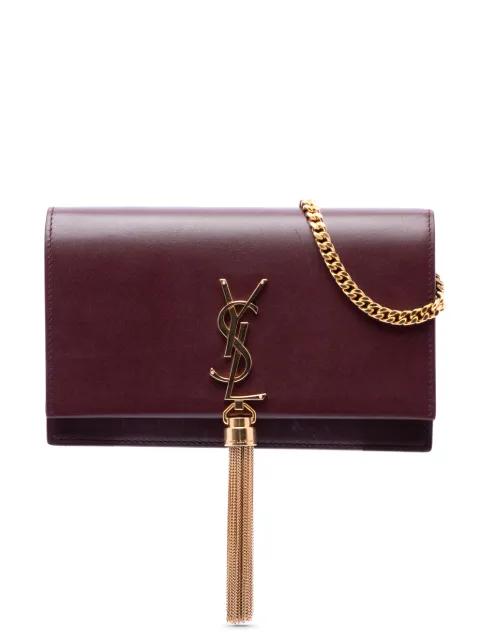 2019 Smooth Calfskin Monogram Kate Tassel Wallet on Chain crossbody bag by SAINT LAURENT 