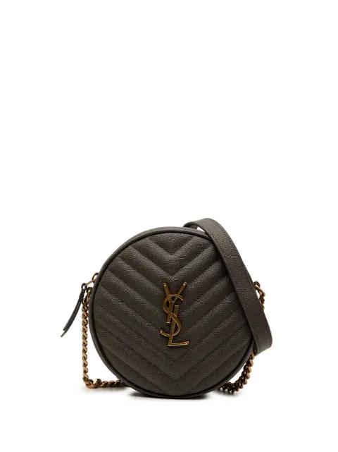 2020 Grain De Poudre Chevron Round Vinyle Camera Bag crossbody bag by SAINT LAURENT 
