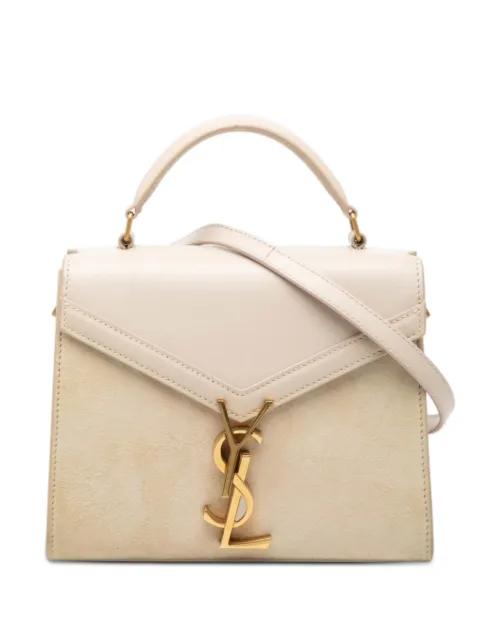2020 Mini Suede and Calfskin Cassandra Top Handle Bag satchel by SAINT LAURENT 