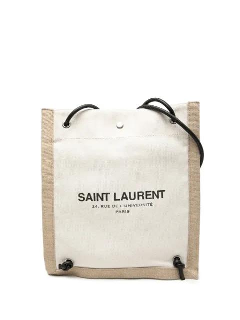 2022 Canvas Universite Flat Convertible crossbody bag by SAINT LAURENT 