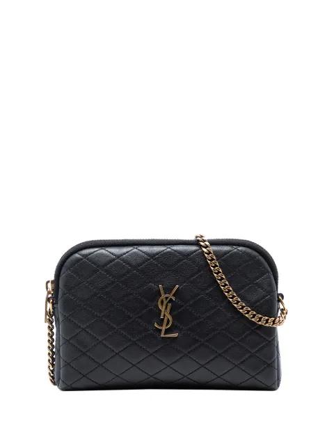 2022 Mini Quilted Lambskin Gaby Zippered Pouch crossbody bag by SAINT LAURENT 