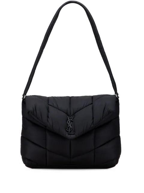 2022 Quilted Econyl Nylon Lou Puffer Messenger Bag shoulder bag by SAINT LAURENT 