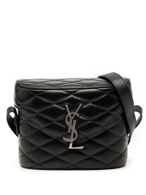 2022 Quilted Lambskin Monogram June Box Bag crossbody bag by SAINT LAURENT 