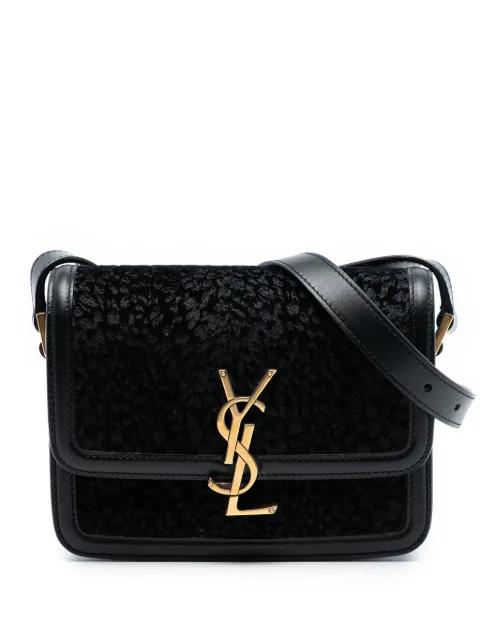 2022 Small Velvet Solferino Satchel In Box crossbody bag by SAINT LAURENT 