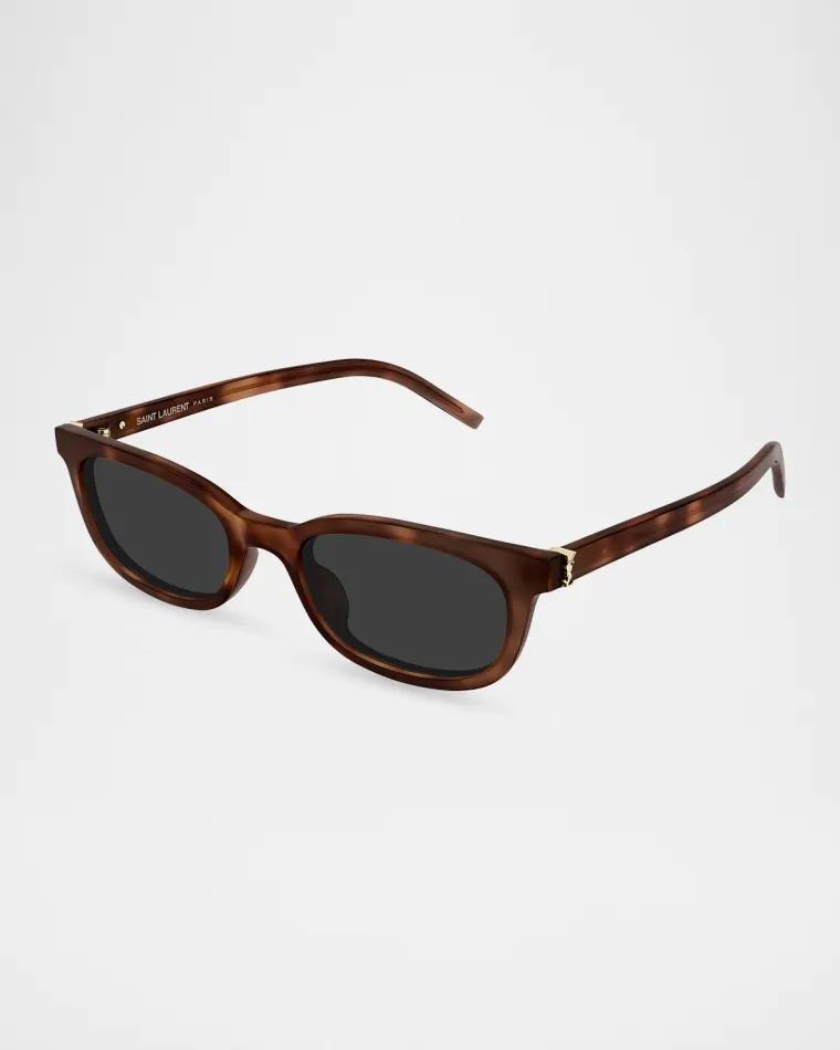 53mm Acetate Rectangular Sunglasses by SAINT LAURENT