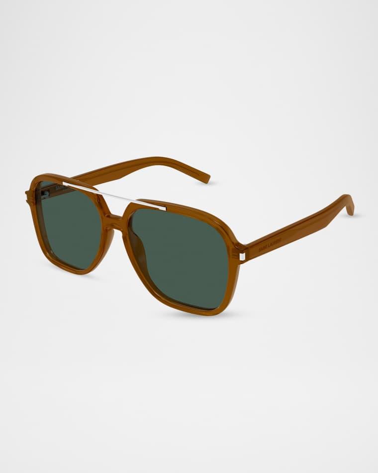58mm Acetate Aviator Sunglasses by SAINT LAURENT