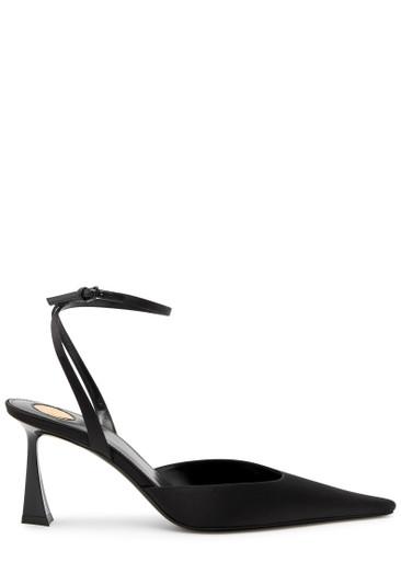 Aimee 75 satin pumps by SAINT LAURENT