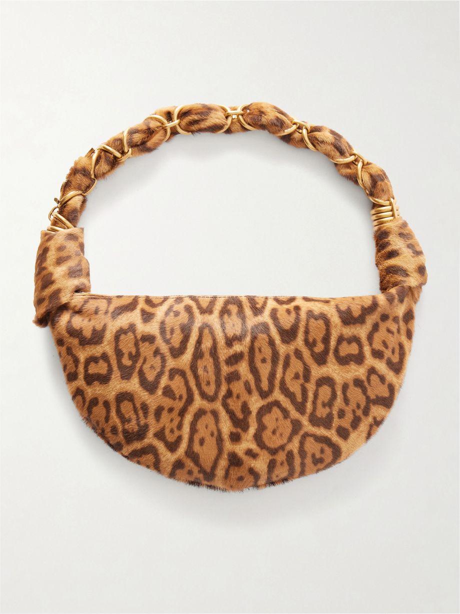 Amalia mini leopard-print calf hair shoulder bag by SAINT LAURENT