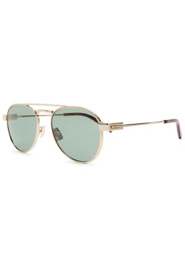 Aviator-frame sunglasses by SAINT LAURENT