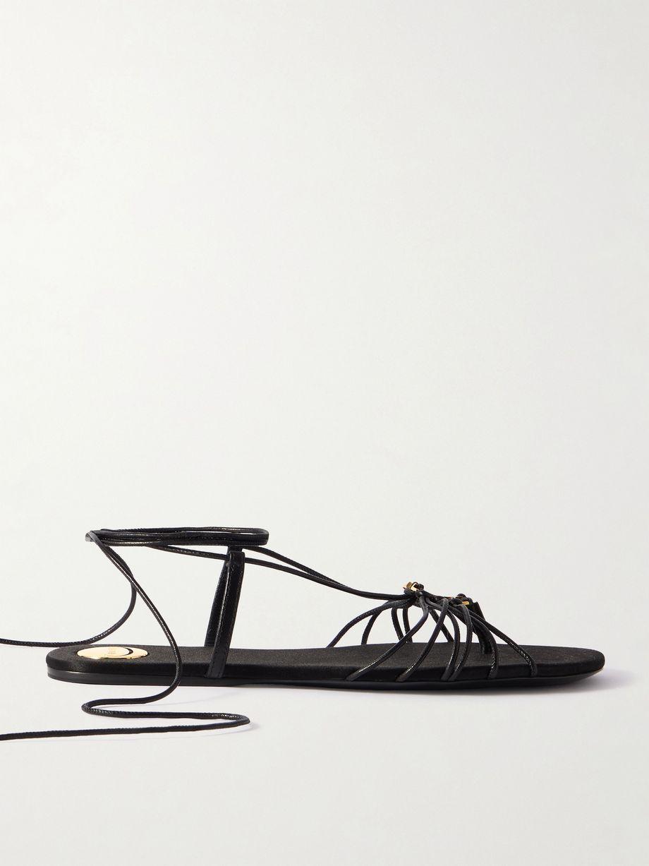 Babylone logo-embellished leather sandals by SAINT LAURENT