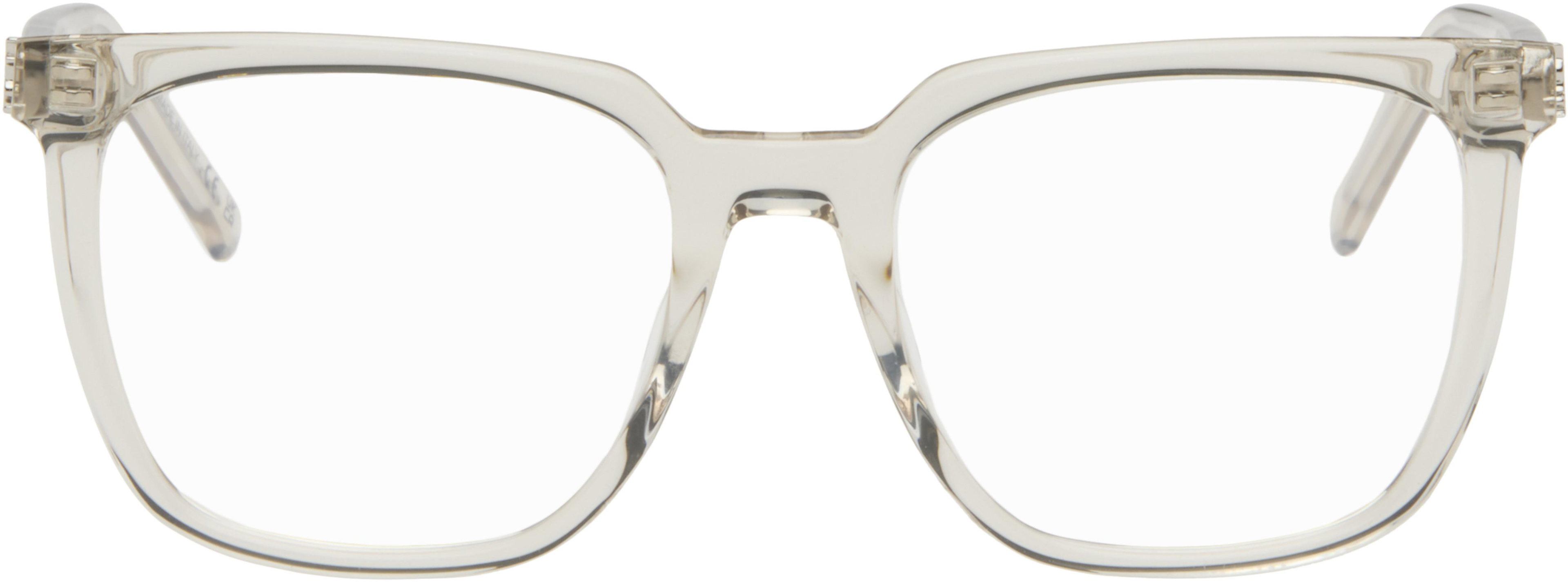 Beige SL M146 Glasses by SAINT LAURENT