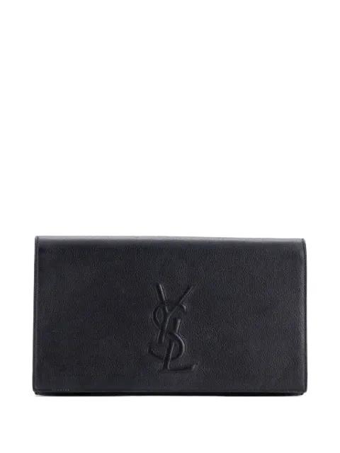 Belle de Jour Leather Large clutch bag by SAINT LAURENT 