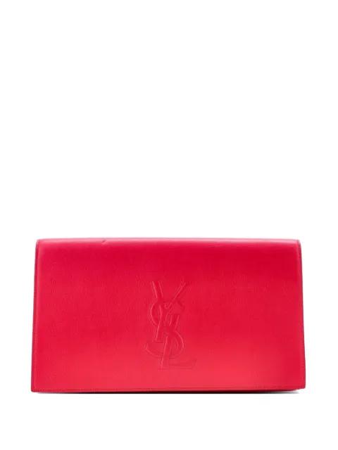 Belle de Jour Leather Large clutch bag by SAINT LAURENT 