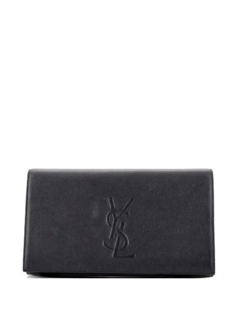 Belle de Jour Leather Large clutch bag by SAINT LAURENT 