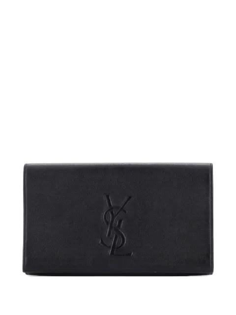 Belle de Jour Leather Large clutch bag by SAINT LAURENT 