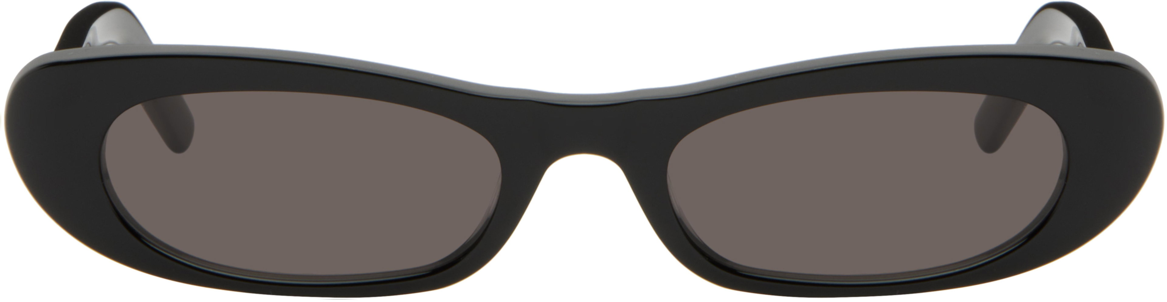 Black SL 557 Shade Sunglasses by SAINT LAURENT