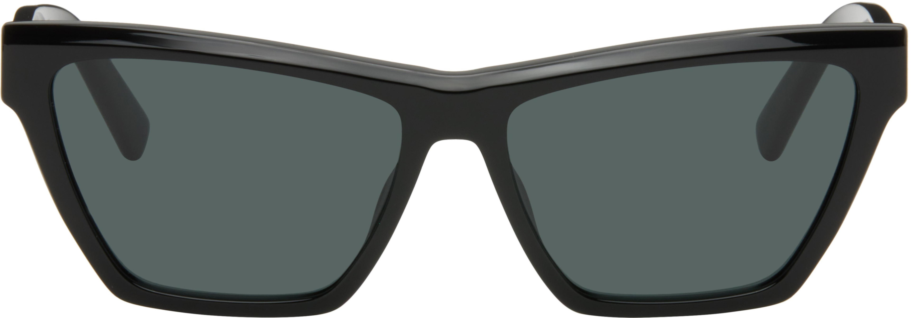 Black SL M103 Sunglasses by SAINT LAURENT