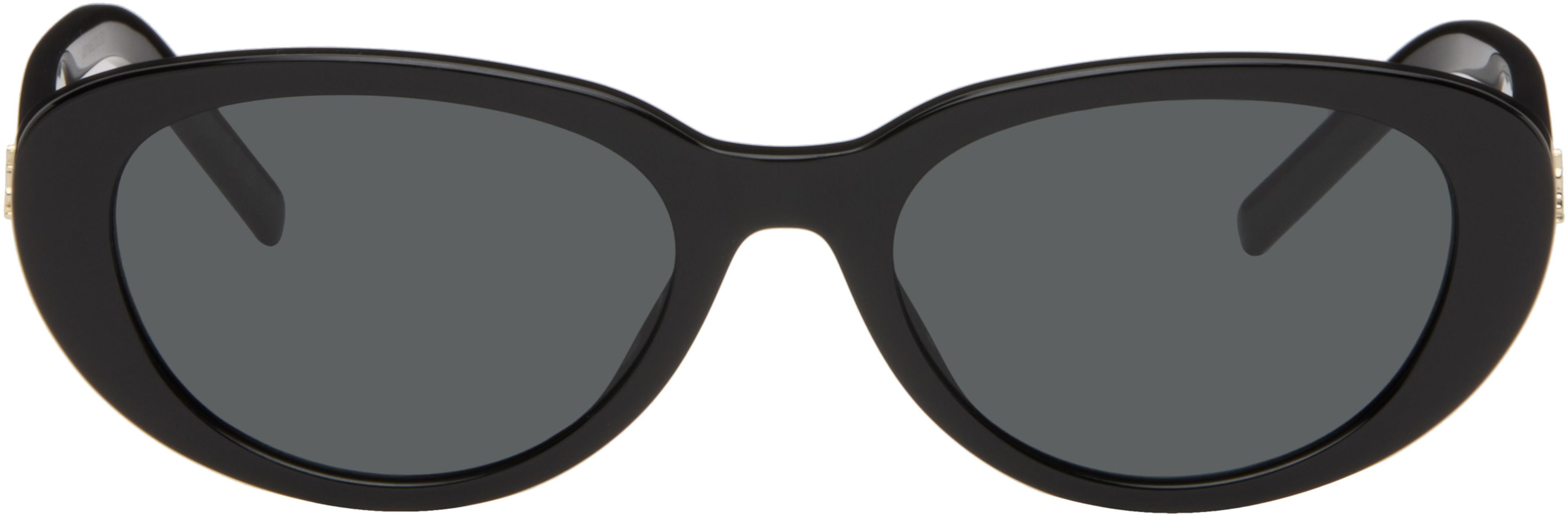 Black SL M154 Sunglasses by SAINT LAURENT