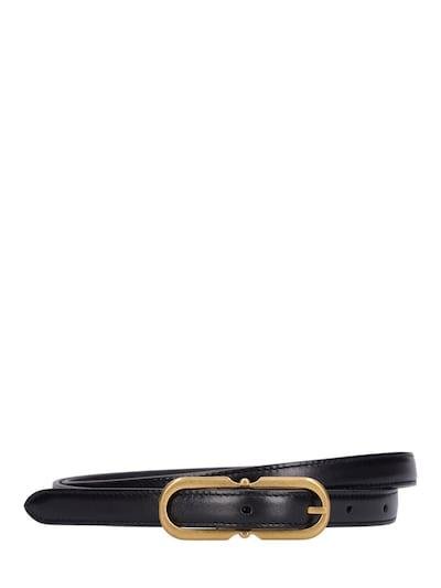 Boucle leather belt by SAINT LAURENT