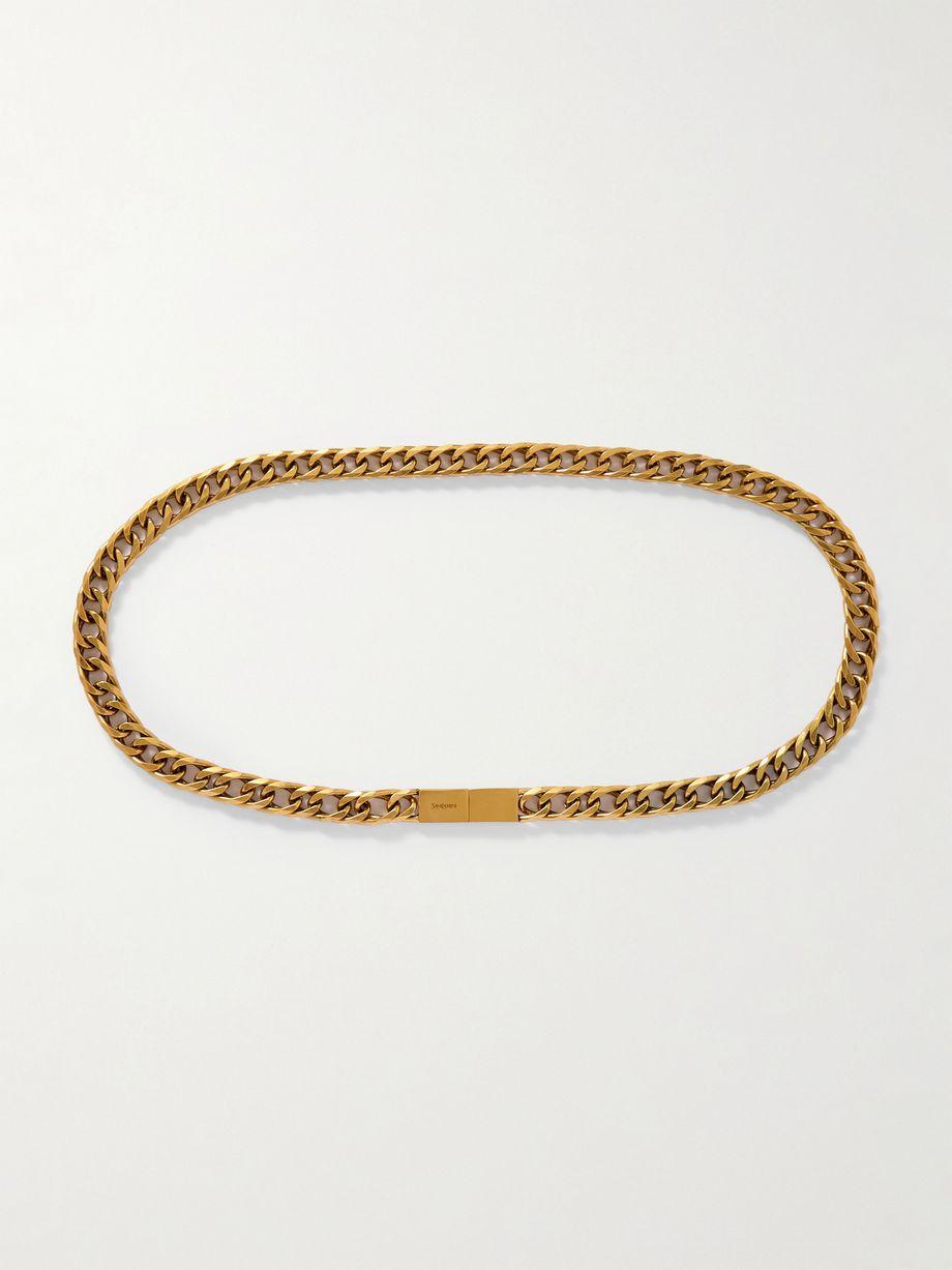Burnished gold-tone belt by SAINT LAURENT