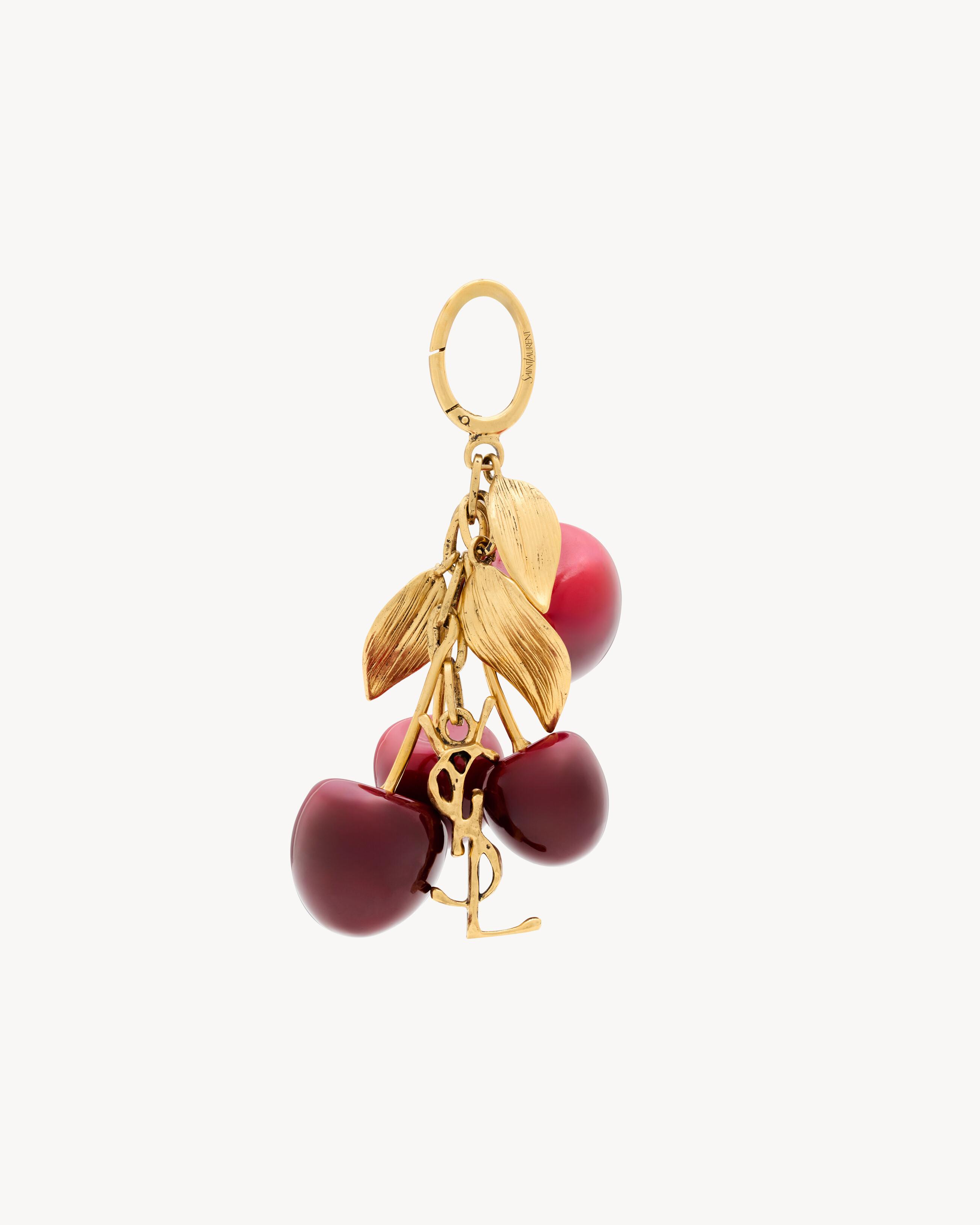 CASSANDRE cherry bag charm in resin and metal by SAINT LAURENT CASSANDRE cherry bag charm in resin and metal by SAINT LAURENT