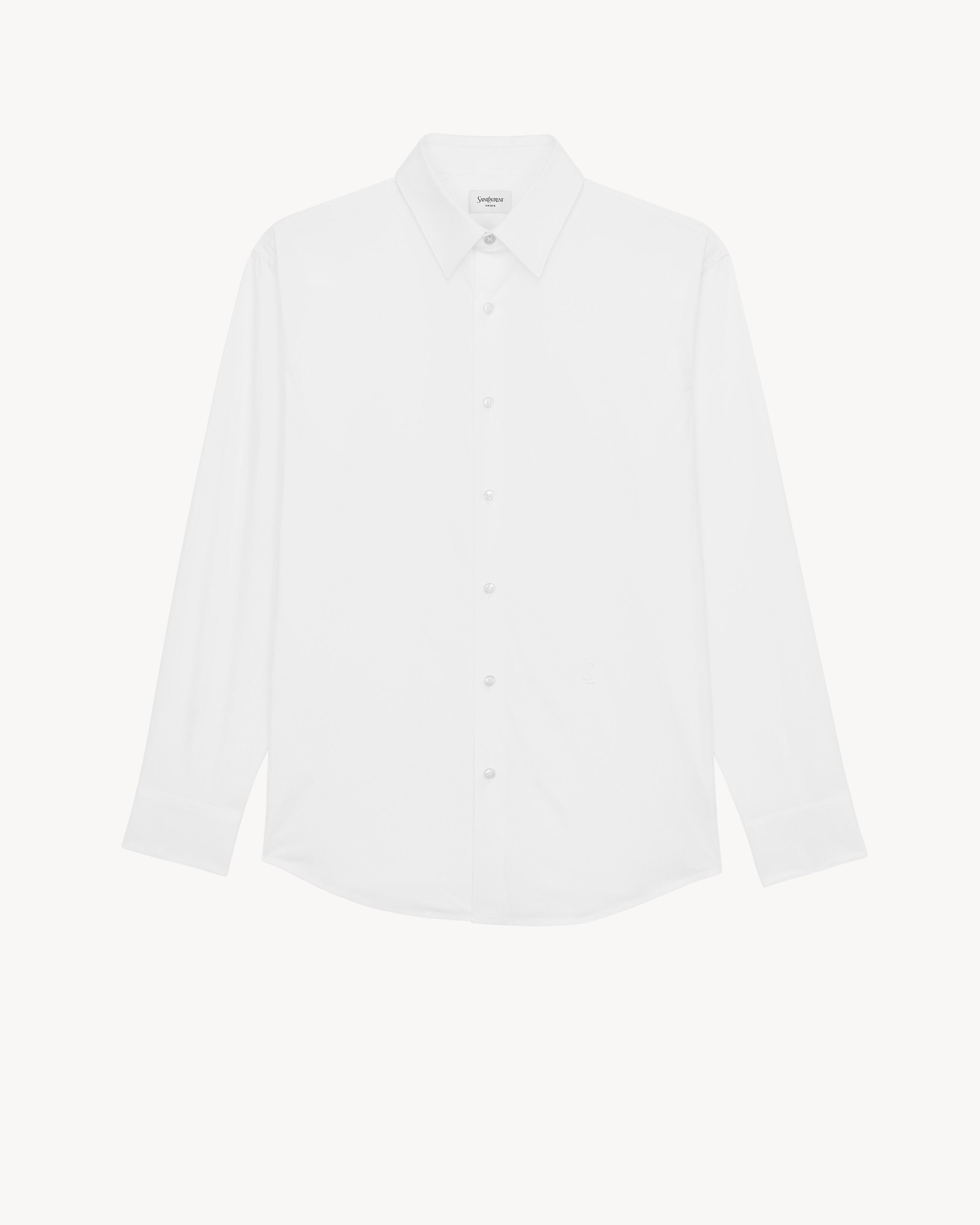CASSANDRE shirt in stretch cotton poplin by SAINT LAURENT