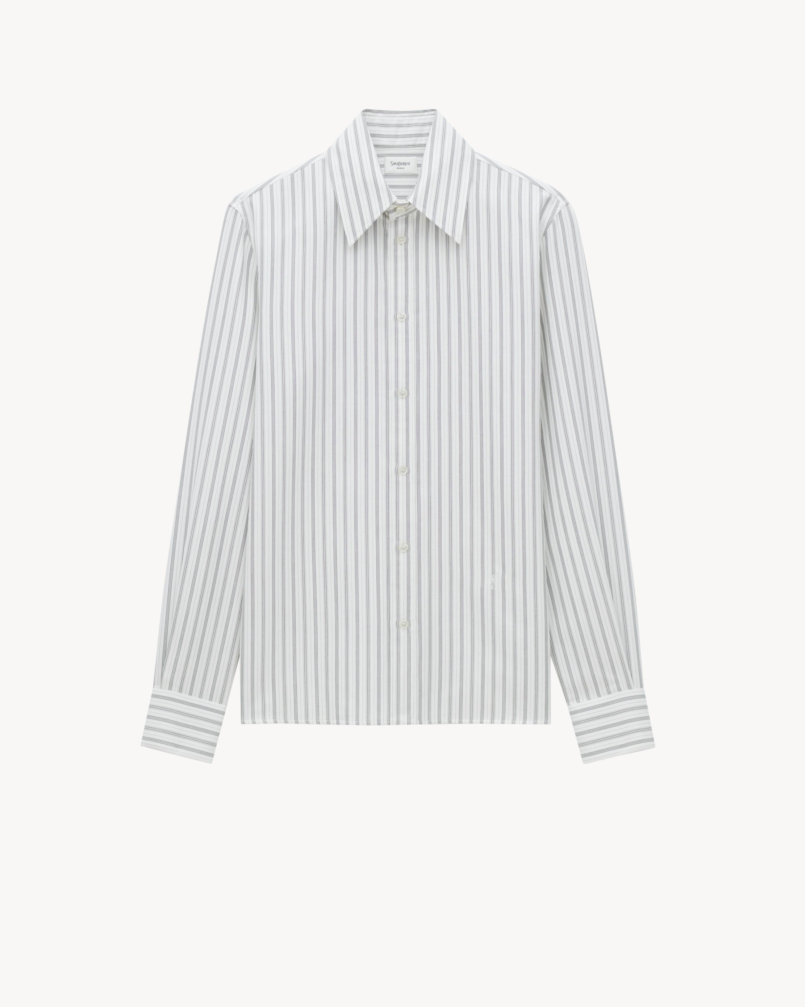 CASSANDRE shirt in striped cotton by SAINT LAURENT