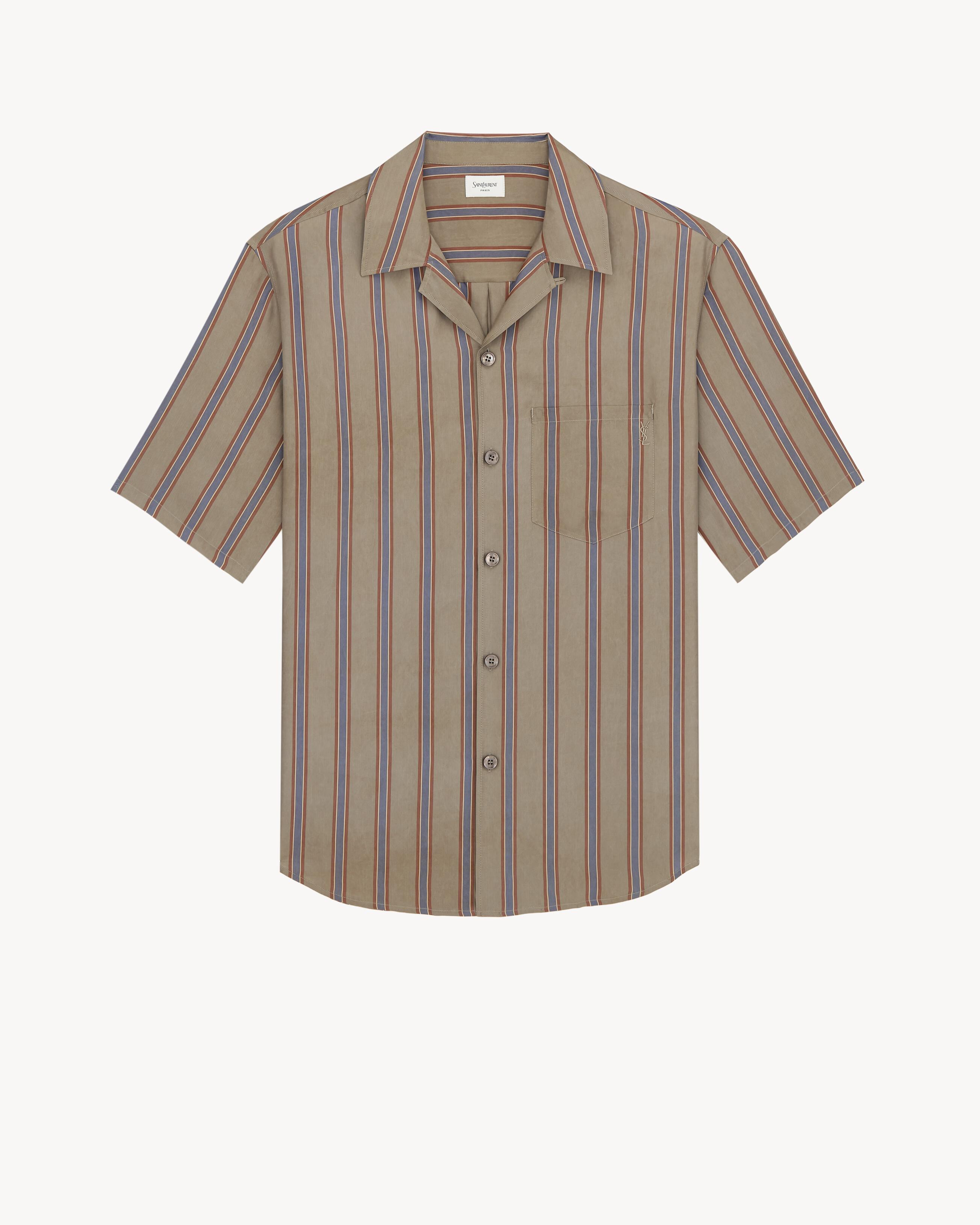 CASSANDRE shirt in striped cotton twill by SAINT LAURENT