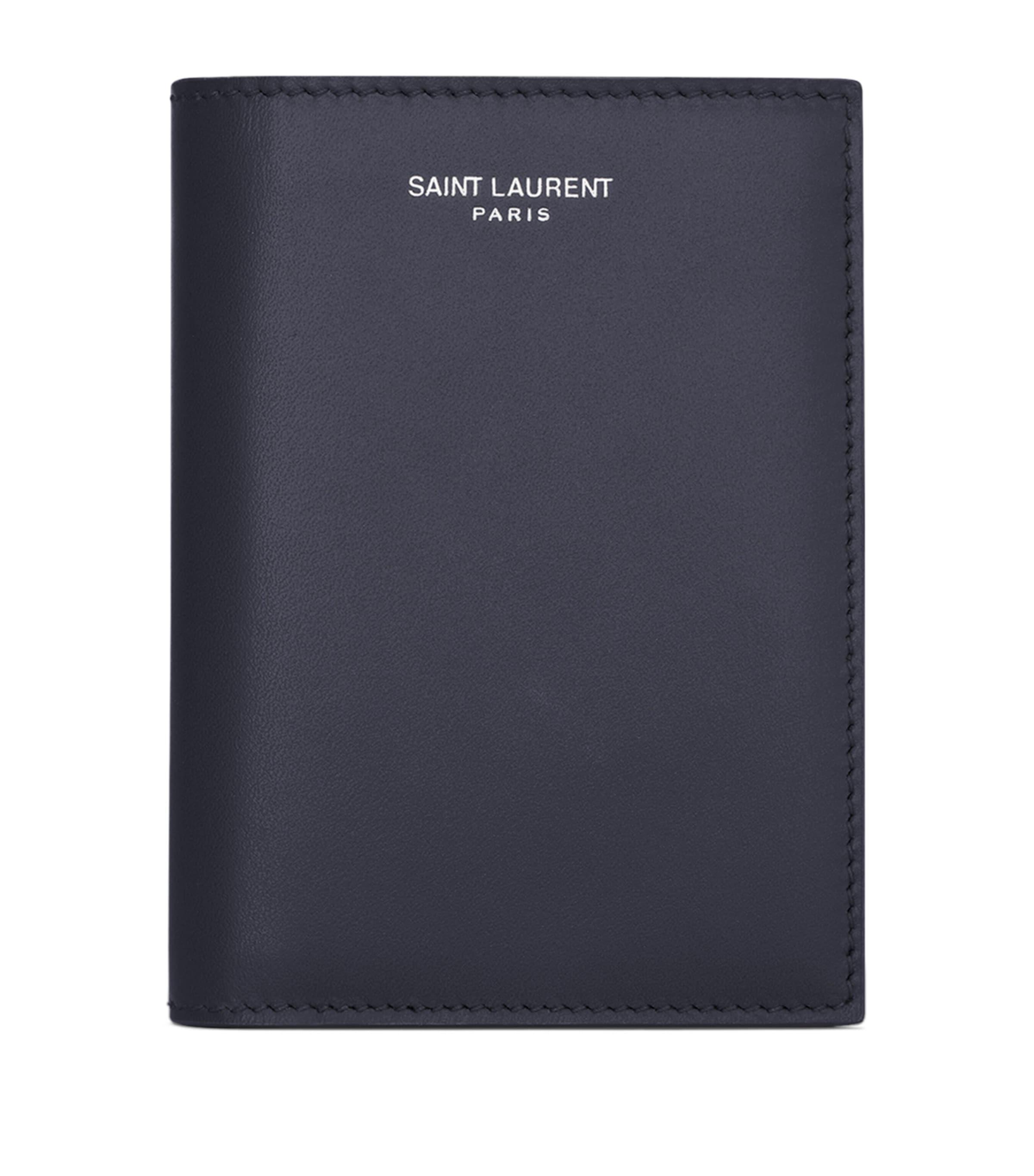 Calfskin Logo Bifold Wallet by SAINT LAURENT