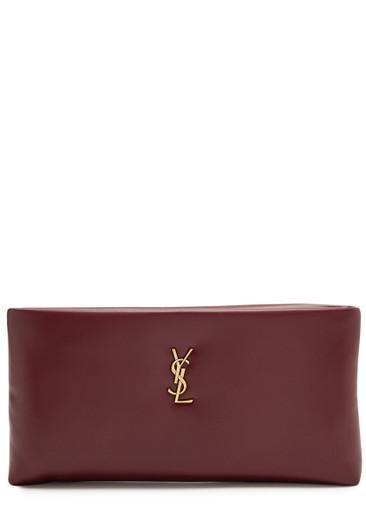 Calypso padded leather pouch by SAINT LAURENT