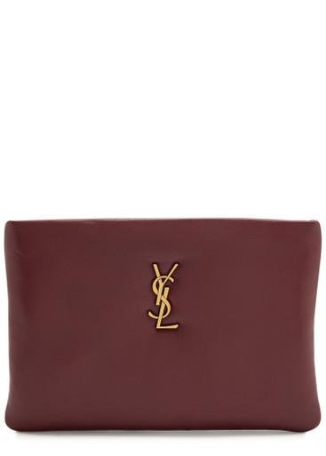 Calypso small padded leather pouch by SAINT LAURENT