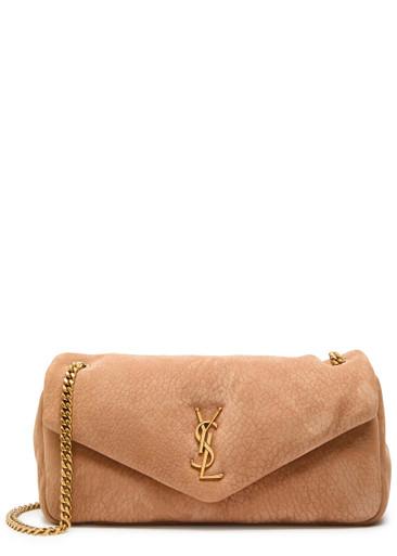 Calypso small padded suede shoulder bag by SAINT LAURENT