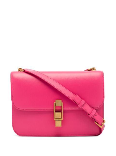 Carré leather shoulder bag by SAINT LAURENT