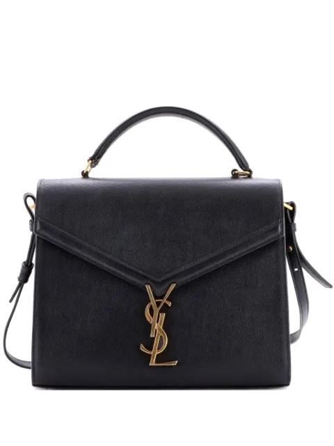 Cassandra Top Handle Bag Leather Medium satchel by SAINT LAURENT 