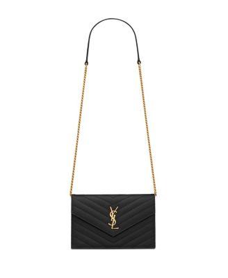 Cassandre Matelasse Envelope Chain Wallet by SAINT LAURENT