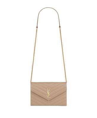 Cassandre Matelasse Envelope Chain Wallet by SAINT LAURENT