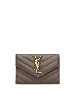 Cassandre Matelasse Small Envelope Wallet by SAINT LAURENT
