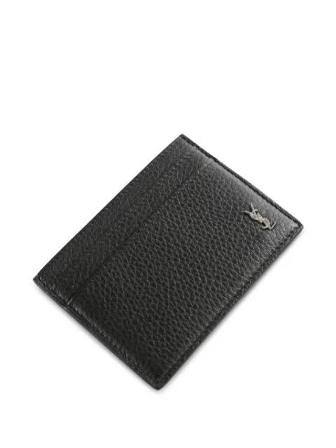 Cassandre-appliqué cardholder by SAINT LAURENT