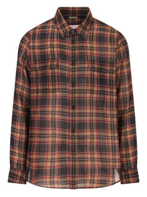 Cassandre checks pocket shirt by SAINT LAURENT