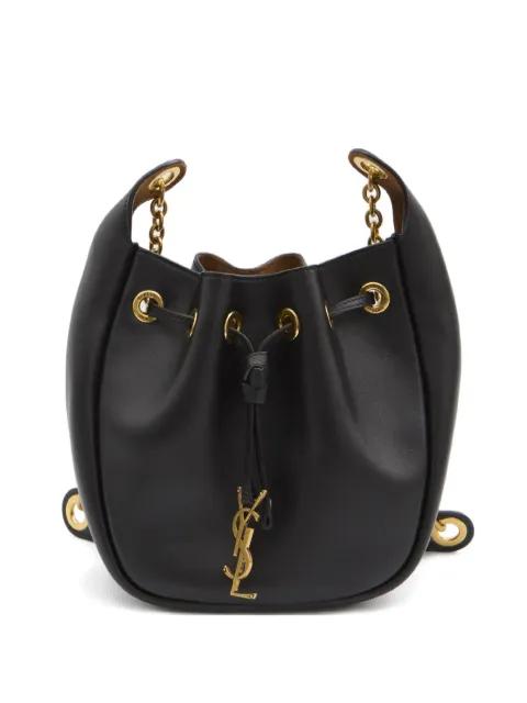 Cassandre drawstring leather shoulder bag by SAINT LAURENT