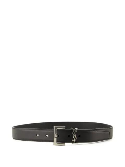 Cassandre leather belt by SAINT LAURENT