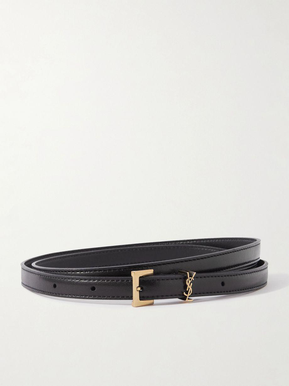 Cassandre leather belt by SAINT LAURENT