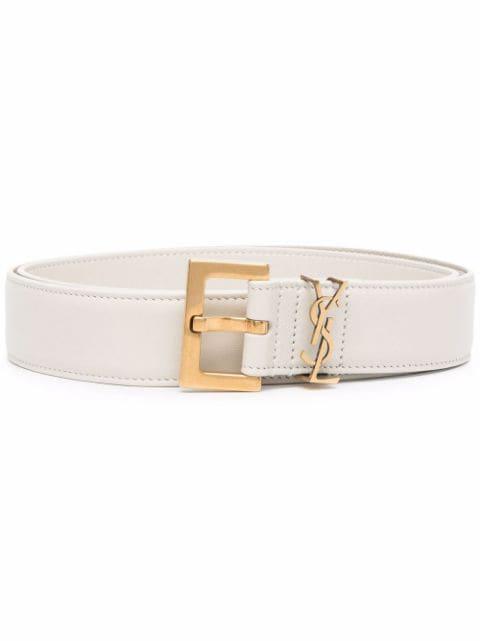 Cassandre leather belt by SAINT LAURENT