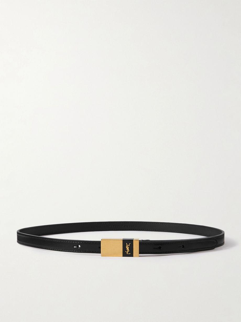 Cassandre leather belt by SAINT LAURENT