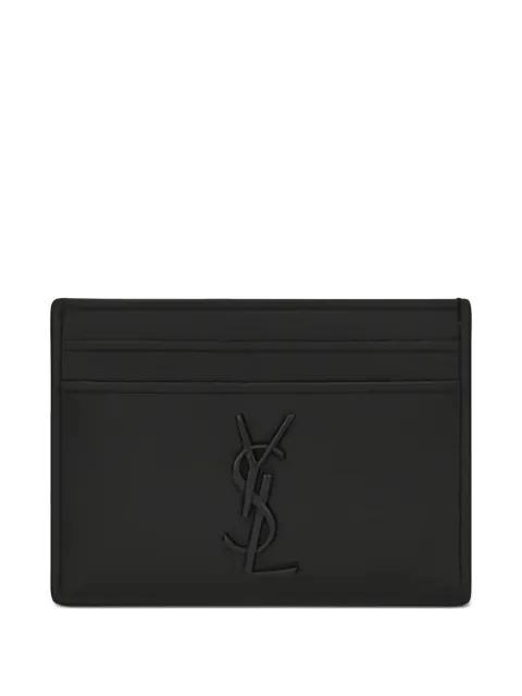 Cassandre leather card holder by SAINT LAURENT